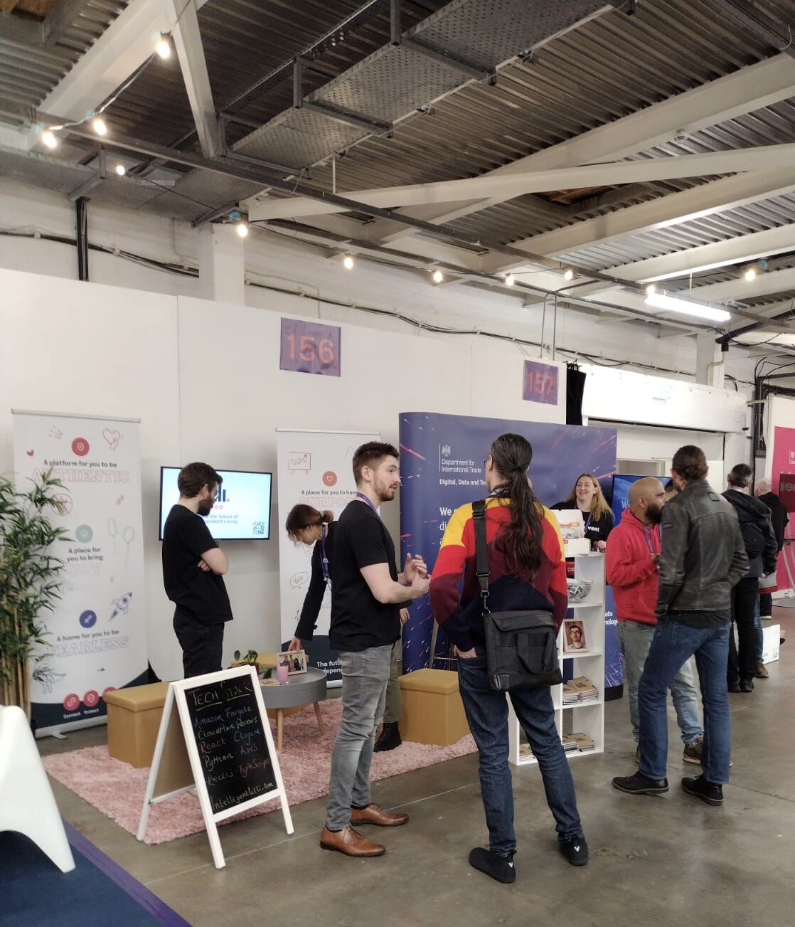 Team Lilli at Silicon MilkRoundabout job fair for building a career